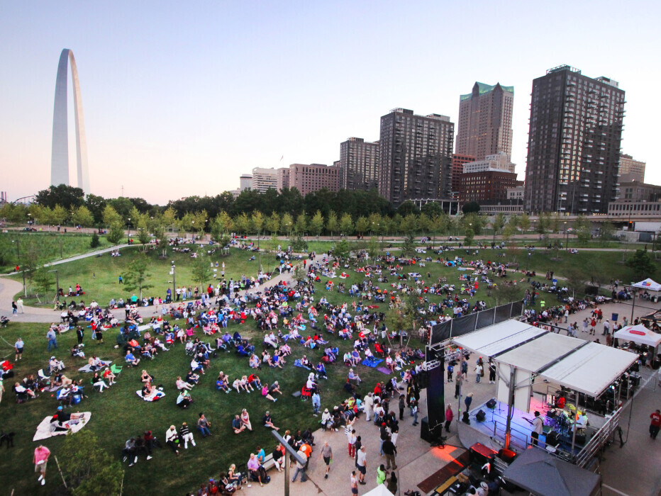 North Gateway during Blues at the Arch