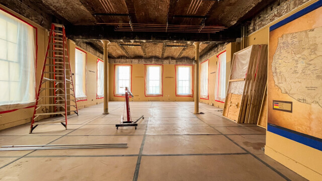 Inside Construction of Old Courthouse