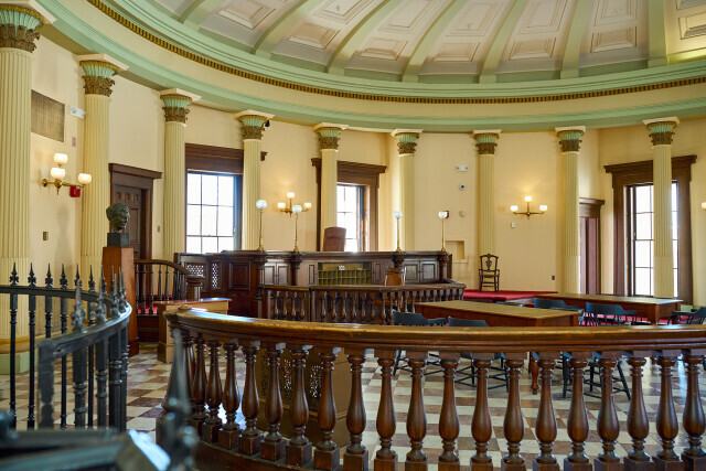 Photo of courtroom