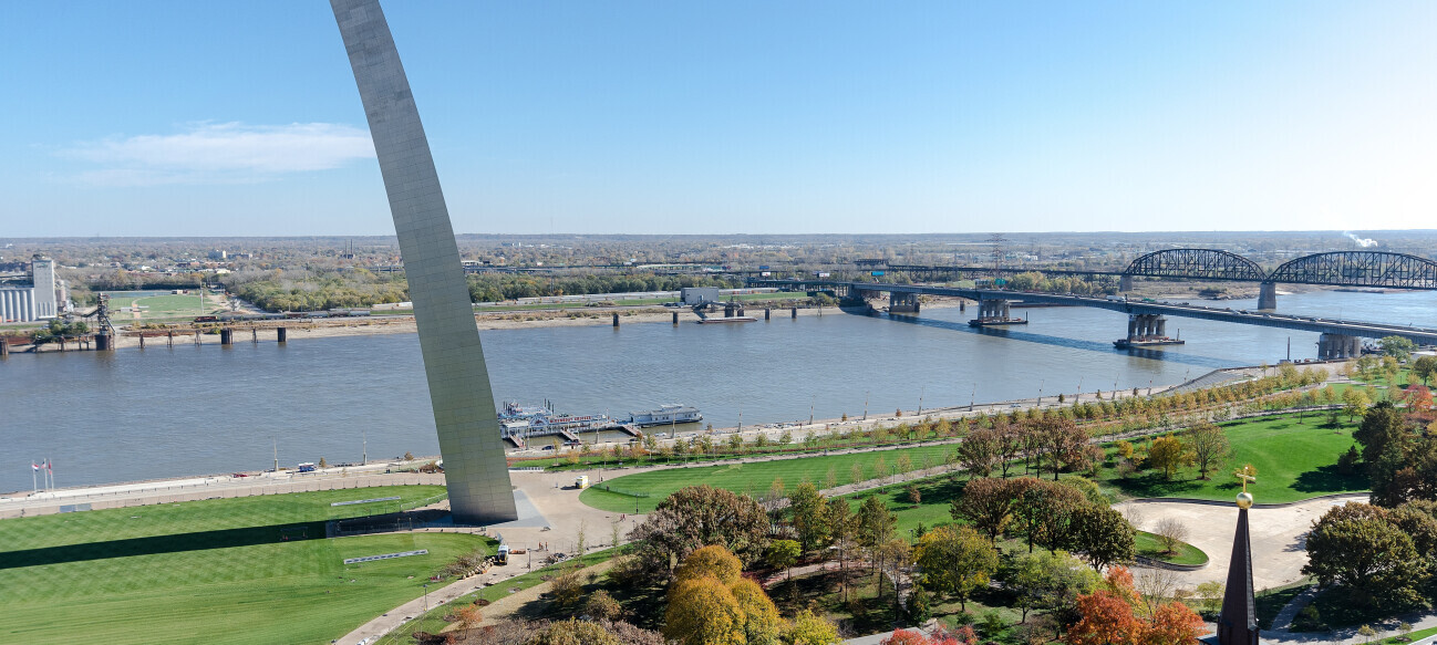the Gateway Arch 