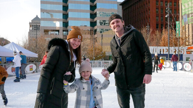 Family skating