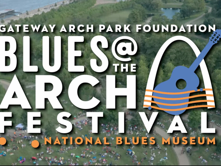 Blues at the Arch Festival video title screen